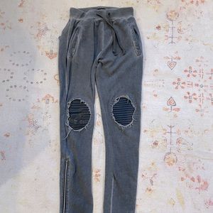 Zara Man sweat pant biker burning man